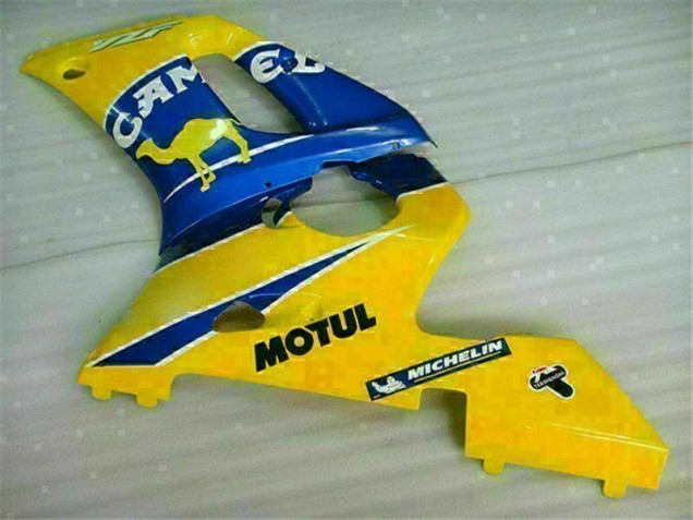Amarillo Azul ABS Kits Carenado Moto Yamaha R6 98-02