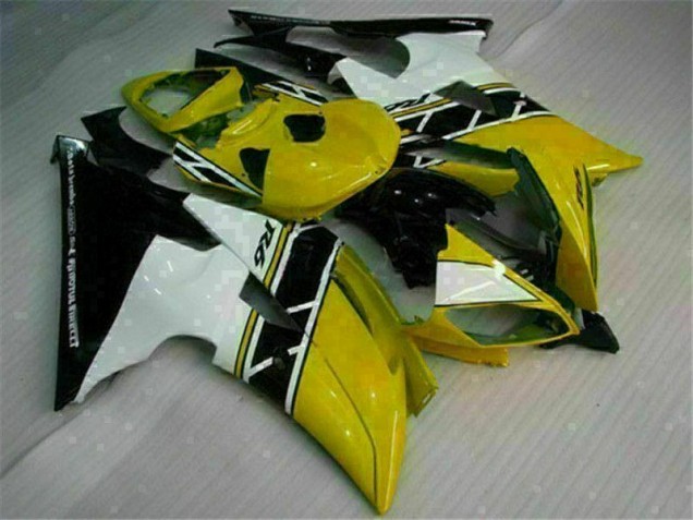 Amarillo Blanco Carenado Moto Yamaha R6 08-16