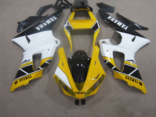 Amarillo Blanco Negro Carenado Moto Yamaha R1 00-01 Amarillo Blanco Negro Carenado Moto Yamaha R1 00-01