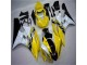 Amarillo Blanco Negro Moto Plástico Yamaha R6 06-07 Amarillo Blanco Negro Moto Plástico Yamaha R6 06-07