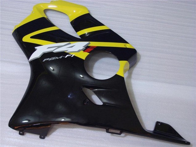 Amarillo Negro Carenado Moto & Plástico Honda CBR 600 F4i 01-03 Amarillo Negro Carenado Moto & Plástico Honda CBR 600 F4i 01-03