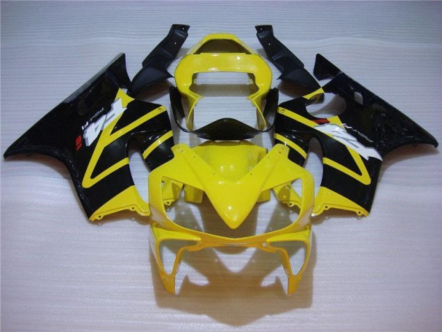Amarillo Negro Carenado Moto & Plástico Honda CBR 600 F4i 01-03 Amarillo Negro Carenado Moto & Plástico Honda CBR 600 F4i 01-03