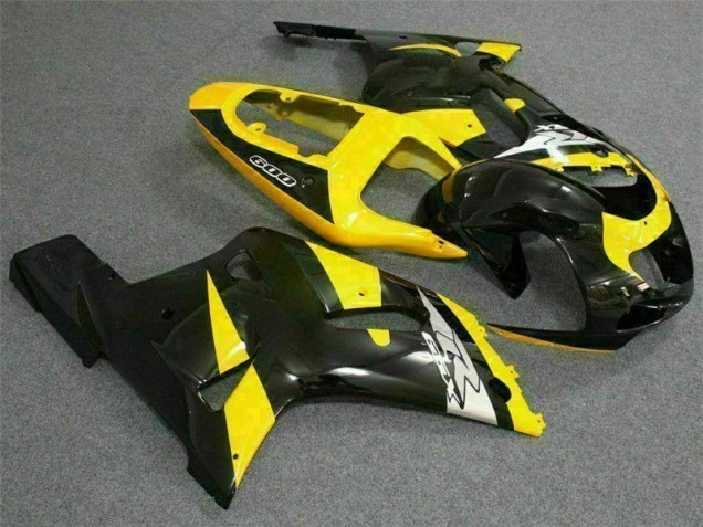 Amarillo Negro Carenado & Plástico Moto Suzuki GSXR 600 / 750 K1 K2 K3 01-03 Amarillo Negro Carenado & Plástico Moto Suzuki GSXR 600 / 750 K1 K2 K3 01-03