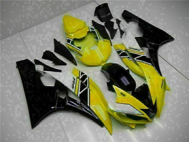 Amarillo Negro Kit Carenado Moto Yamaha R6 06-07 Amarillo Negro Kit Carenado Moto Yamaha R6 06-07