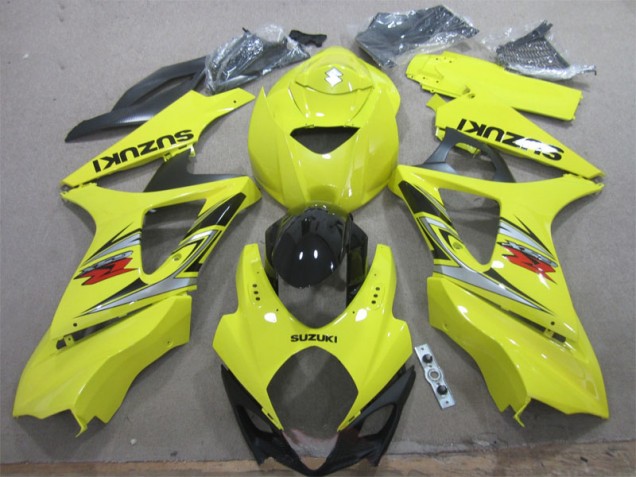 Amarillo Negro Kits Completo Carenado Moto Suzuki GSXR 1000 K7 07-08 Amarillo Negro Kits Completo Carenado Moto Suzuki GSXR 1000 K7 07-08