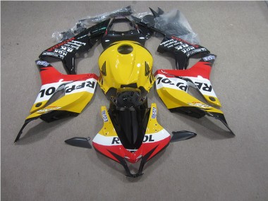 Amarillo Rojo Negro Repsol Carenado Moto Honda CBR 600 RR 07-08