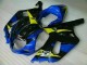 Azul ABS Moto Plástica Suzuki GSXR 600 / 750 K1 K2 K3 01-03 Azul ABS Moto Plástica Suzuki GSXR 600 / 750 K1 K2 K3 01-03