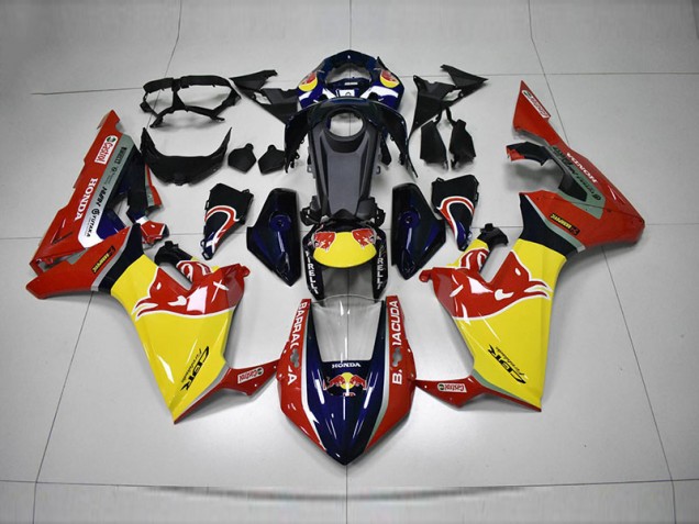Azul Amarillo Rojo Red Bull Carenado Moto Honda CBR 1000 RR 17-23