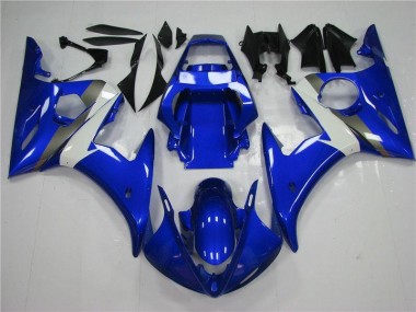 Azul Blanco ABS Moto Plástico Yamaha R6 03-05