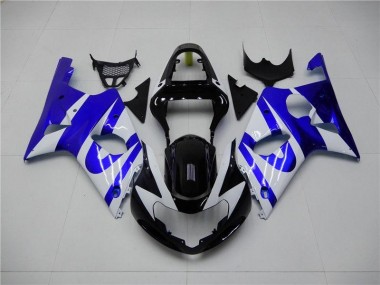 Azul Blanco Carenado Moto Suzuki GSXR 1000 K1 00-02