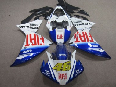 Azul Blanco Fiat 46 Carenado Moto Yamaha R1 09-11