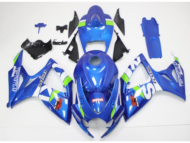 Azul Blanco Kit Carenado Moto Suzuki GSXR 600 / 750 K6 06-07 Azul Blanco Kit Carenado Moto Suzuki GSXR 600 / 750 K6 06-07