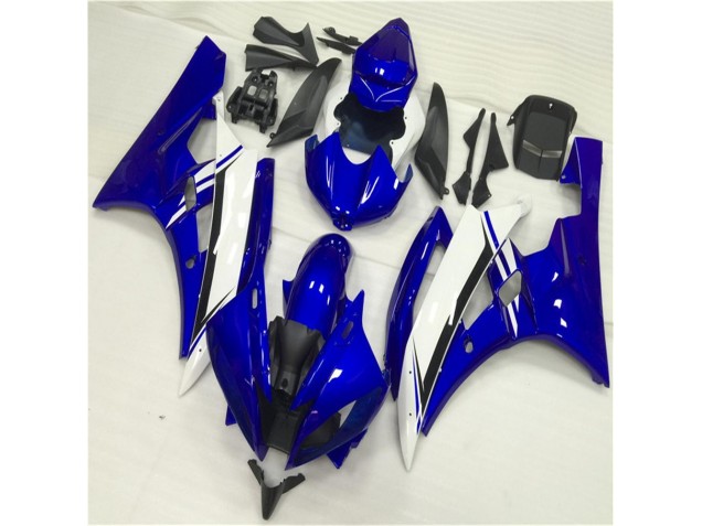Azul Blanco Kit Carenado Moto Yamaha R6 06-07 Azul Blanco Kit Carenado Moto Yamaha R6 06-07