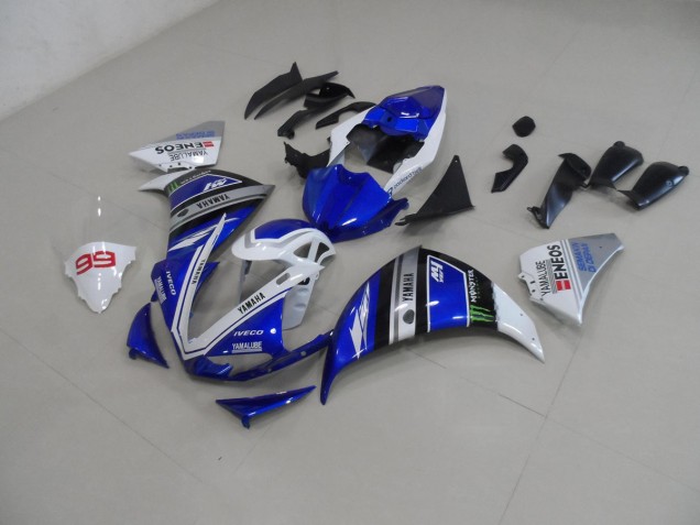 Azul Blanco Kits ABS Carenado Motocicleta Yamaha R1 12-14 Azul Blanco Kits ABS Carenado Motocicleta Yamaha R1 12-14