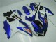 Azul Blanco Moto Plástica Suzuki GSXR 600 / 750 K8 08-10 Azul Blanco Moto Plástica Suzuki GSXR 600 / 750 K8 08-10
