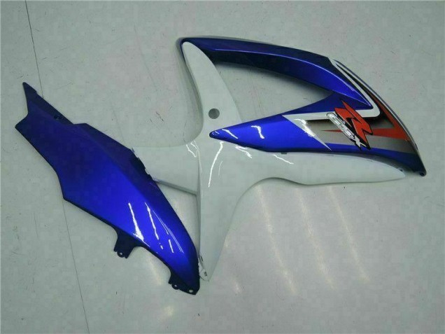 Azul Blanco Moto Plástica Suzuki GSXR 600 / 750 K8 08-10 Azul Blanco Moto Plástica Suzuki GSXR 600 / 750 K8 08-10