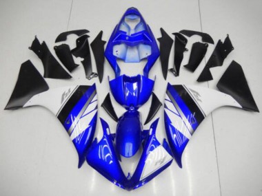 Azul Blanco Negro Carenado Moto Yamaha R1 09-11