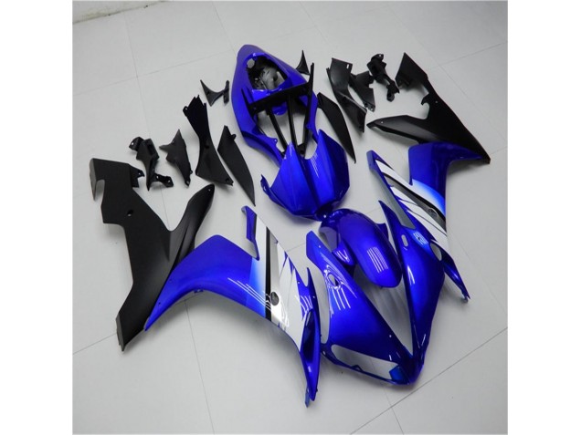 Azul Blanco Negro Inyección Kits Carenado Moto Yamaha R1 04-06 Azul Blanco Negro Inyección Kits Carenado Moto Yamaha R1 04-06