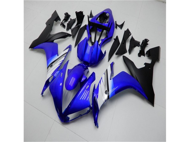 Azul Blanco Negro Inyección Kits Carenado Moto Yamaha R1 04-06 Azul Blanco Negro Inyección Kits Carenado Moto Yamaha R1 04-06