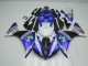 Azul Blanco Negro Kit Carenado Moto Yamaha R1 12-14 Azul Blanco Negro Kit Carenado Moto Yamaha R1 12-14