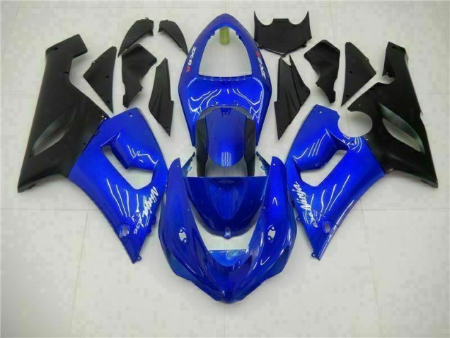 Azul Carrocería Motocicletas Kawasaki ZX6R 05-06 Azul Carrocería Motocicletas Kawasaki ZX6R 05-06
