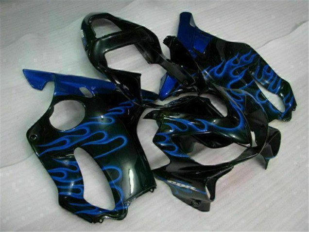 Azul Llamas Carenado Moto Honda CBR 600 F4i 01-03