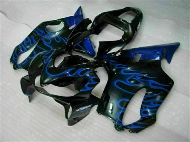 Azul Llamas Carenado Moto Honda CBR 600 F4i 01-03