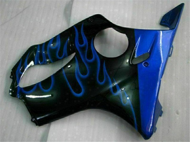 Azul Llamas Carenado Moto Honda CBR 600 F4i 01-03