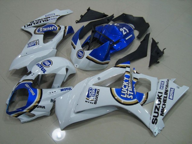 Azul Lucky Strike Carenado Moto Suzuki GSXR 1000 K7 07-08 Azul Lucky Strike Carenado Moto Suzuki GSXR 1000 K7 07-08