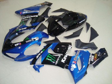 Azul Monster Carenado Moto Kawasaki ZX6R 05-06