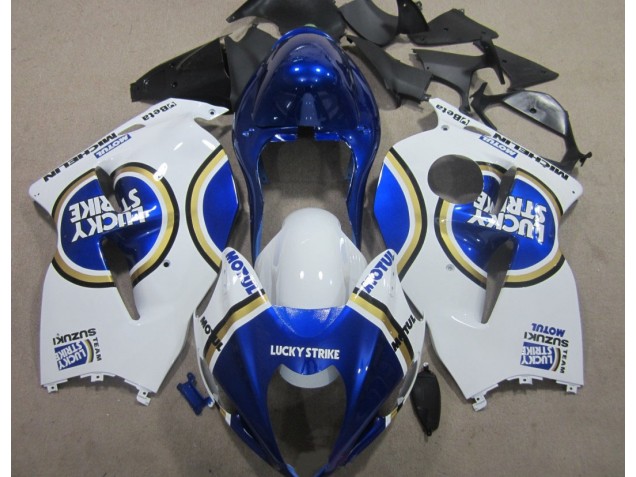 Azul Motul Blanco Lucky Strike Carenado Moto Suzuki GSXR 1300 Hayabusa 96-07 Azul Motul Blanco Lucky Strike Carenado Moto Suzuki GSXR 1300 Hayabusa 96-07
