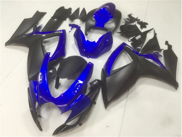 Azul Negro ABS Moto Plástica Suzuki GSXR 600 / 750 K6 06-07 Azul Negro ABS Moto Plástica Suzuki GSXR 600 / 750 K6 06-07