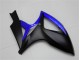 Azul Negro ABS Moto Plástica Suzuki GSXR 600 / 750 K6 06-07 Azul Negro ABS Moto Plástica Suzuki GSXR 600 / 750 K6 06-07