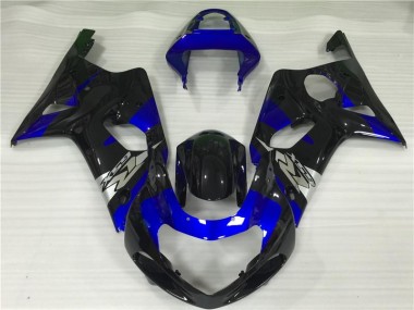 Azul Negro Carenado Moto Suzuki GSXR 1000 K1 00-02
