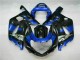 Azul Negro Kits Completo Carenado Moto ABS Suzuki GSXR 600 / 750 K1 K2 K3 01-03 Azul Negro Kits Completo Carenado Moto ABS Suzuki GSXR 600 / 750 K1 K2 K3 01-03