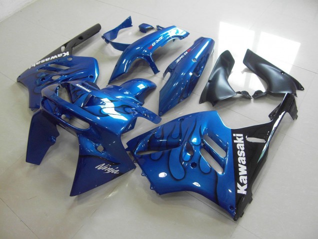 Azul Negro Llama Carenado Moto Kawasaki ZX9R 94-97 Azul Negro Llama Carenado Moto Kawasaki ZX9R 94-97