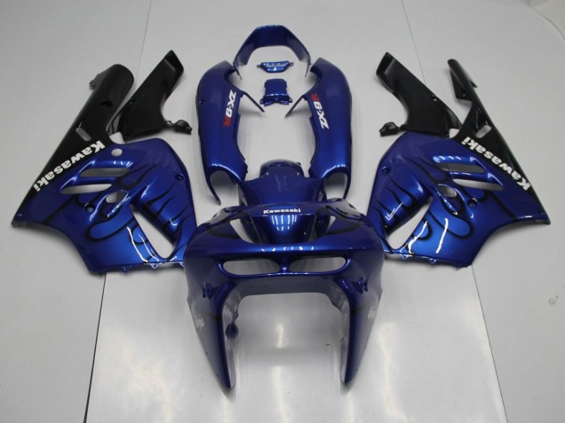 Azul Negro Llama Carenados Moto Kawasaki ZX9R 94-97 Azul Negro Llama Carenados Moto Kawasaki ZX9R 94-97