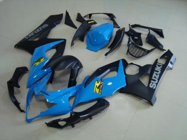 Azul & Negro Mate Carenado Moto Suzuki GSXR 1000 K5 05-06