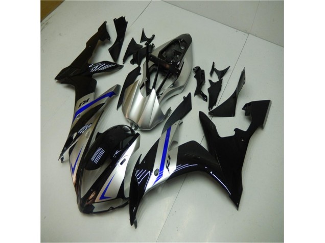 Azul Negro Plata Carenado Moto Yamaha R1 04-06