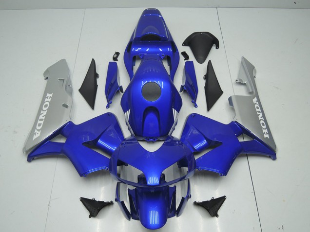 Azul Plata Carenado Moto Honda CBR 600 RR 03-04