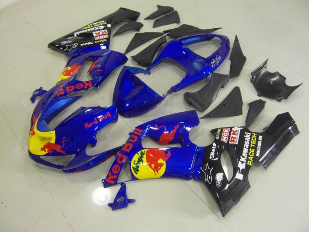 Azul Red Bull Carenado Moto Kawasaki ZX6R 05-06 Azul Red Bull Carenado Moto Kawasaki ZX6R 05-06