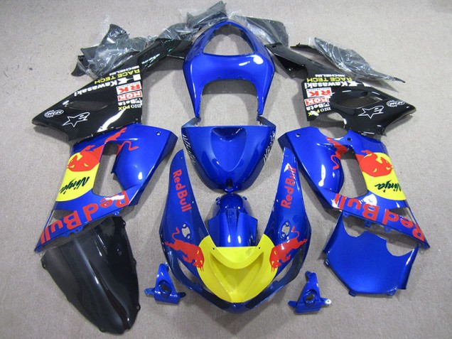Azul Red Bull Ninja Carenado Moto Kawasaki ZX6R 05-06 Azul Red Bull Ninja Carenado Moto Kawasaki ZX6R 05-06