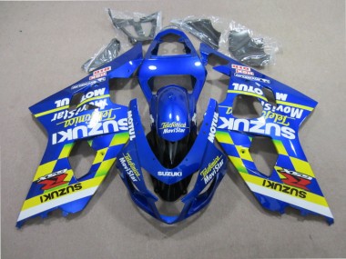 Azul Telefunica Movistar Carenado Moto Suzuki GSXR 600 K1 K2 K3 01-03