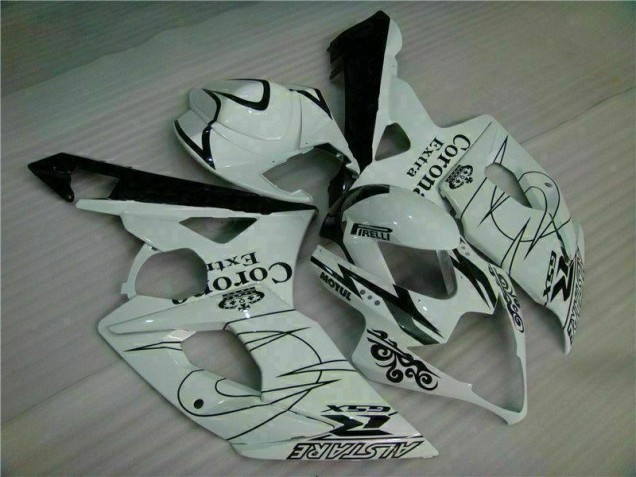 Blanco ABS Moto Plástico Suzuki GSXR 1000 K5 05-06 Blanco ABS Moto Plástico Suzuki GSXR 1000 K5 05-06
