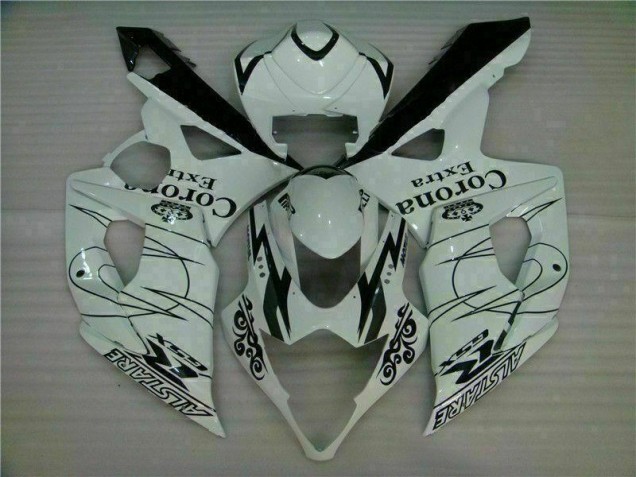 Blanco ABS Moto Plástico Suzuki GSXR 1000 K5 05-06 Blanco ABS Moto Plástico Suzuki GSXR 1000 K5 05-06