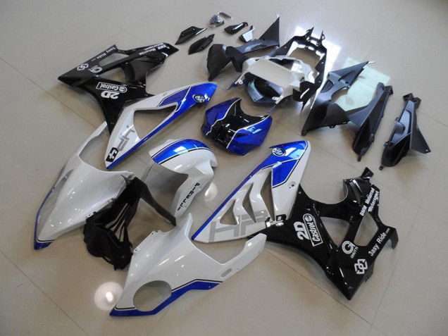 Blanco Azul ABS Moto Plásticos BMW S1000RR 09-14 Blanco Azul ABS Moto Plásticos BMW S1000RR 09-14