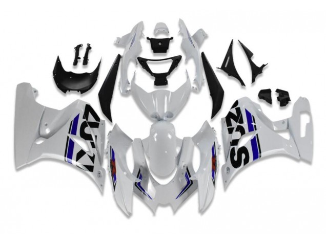 Blanco Azul Carenado Moto Suzuki GSXR 1000 17-23 Blanco Azul Carenado Moto Suzuki GSXR 1000 17-23