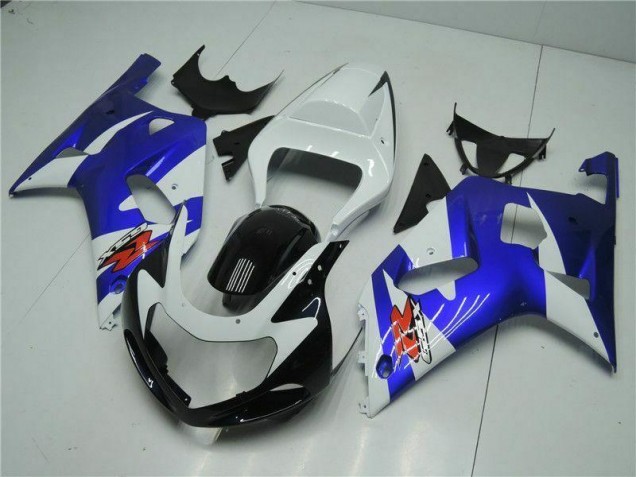 Blanco Azul Carenado Moto Suzuki GSXR 600 / 750 K1 K2 K3 01-03 Blanco Azul Carenado Moto Suzuki GSXR 600 / 750 K1 K2 K3 01-03