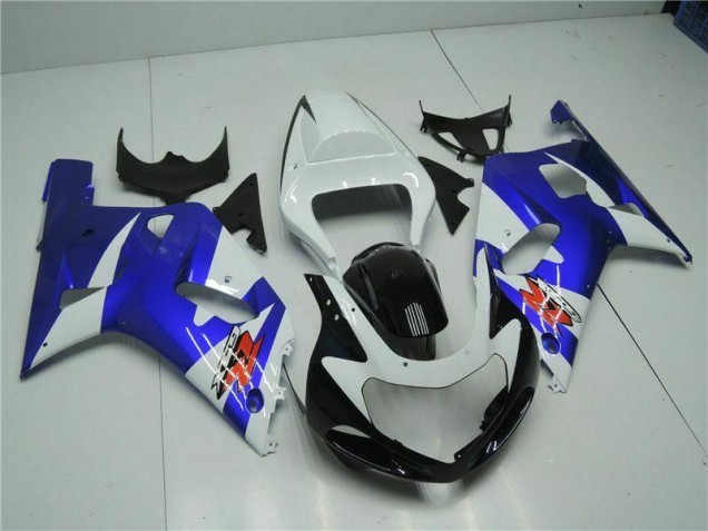 Blanco Azul Carenado Moto Suzuki GSXR 600 / 750 K1 K2 K3 01-03 Blanco Azul Carenado Moto Suzuki GSXR 600 / 750 K1 K2 K3 01-03