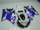 Blanco Azul Carenado Moto Suzuki GSXR 600 / 750 K1 K2 K3 01-03 Blanco Azul Carenado Moto Suzuki GSXR 600 / 750 K1 K2 K3 01-03